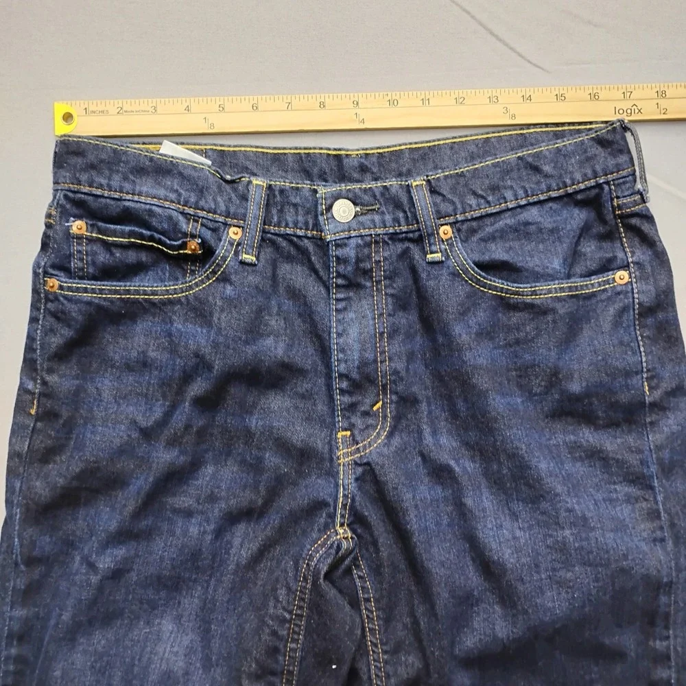 Levis 541 Athletic Taper Mens Dark Wash Denim Shorts Size 34 Blue 11in
